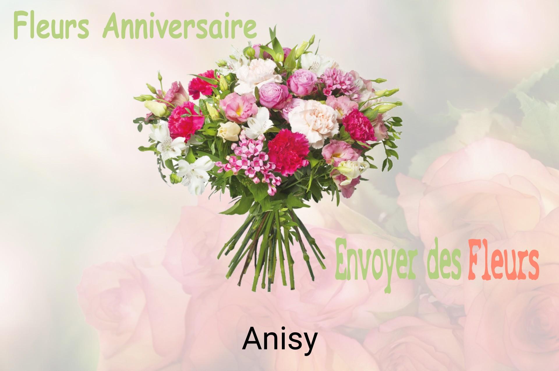 Bouquet de fleurs d’anniversaire livré à Anisy